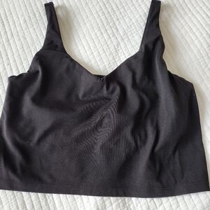 Black Sport Bra Top
